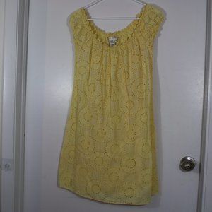 Max Studio yellow dress with detachable slip